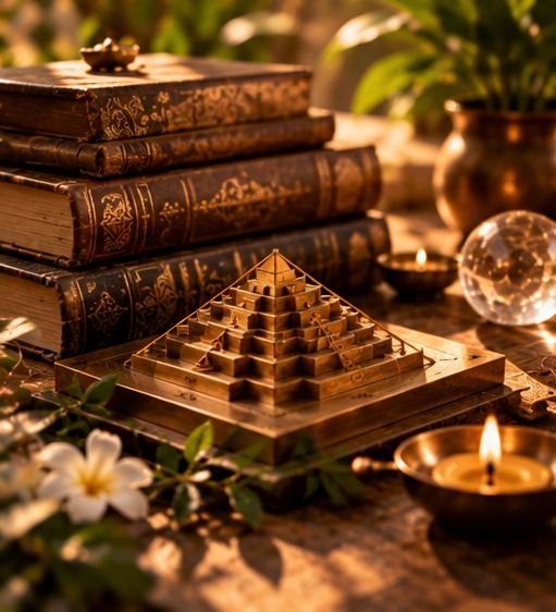Golden Vedic sanctuary for spiritual guidance